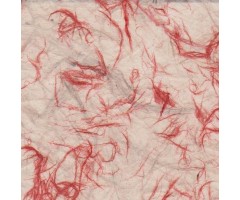 Nepaali paber MUSTRIGA 50x75cm - kanepikiud punane